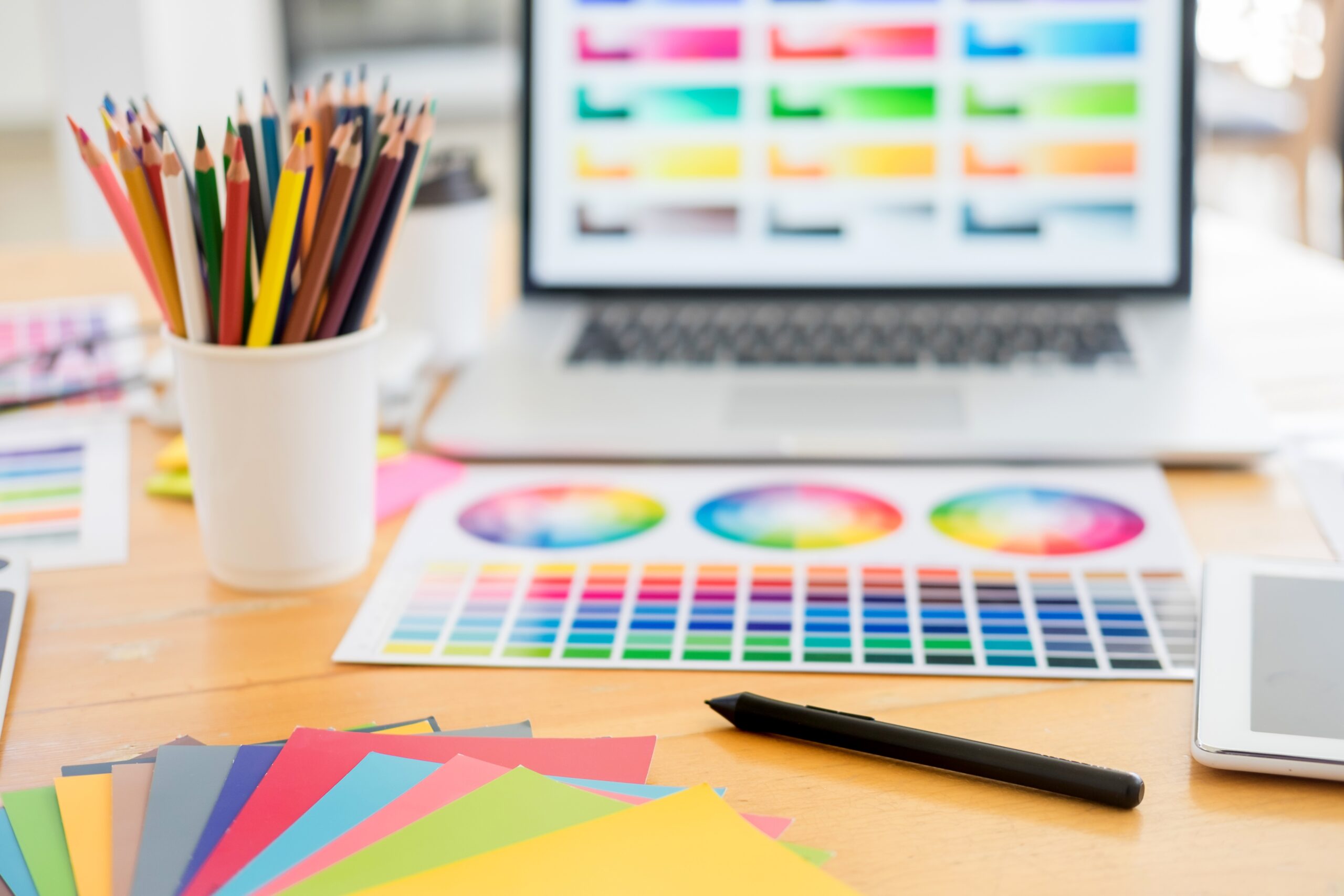 team Web designer working drawing something on graphic computer